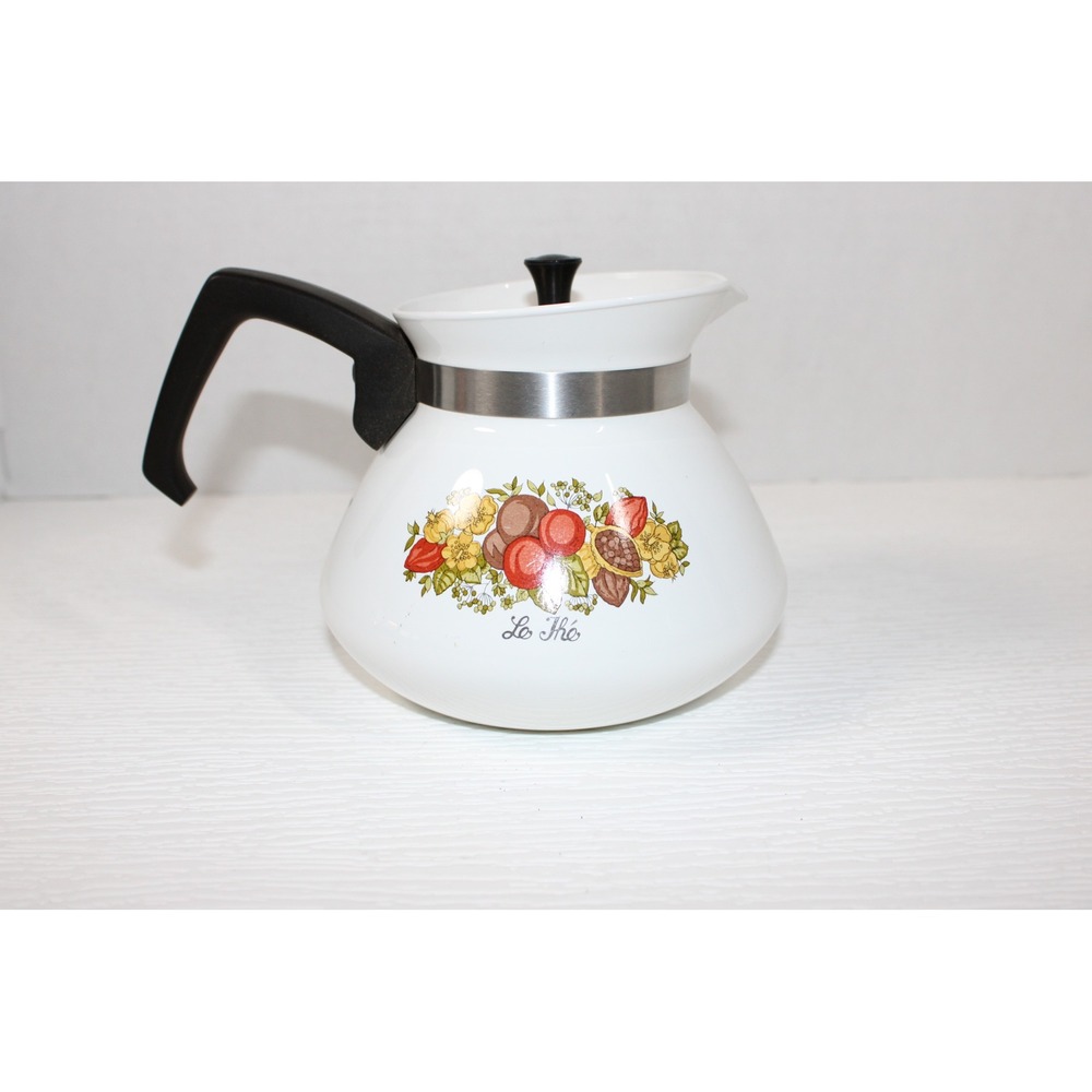 Corning Ware Spice O Life Le The 6 Cup Teapot Kettle P-104 Stainless Lid S0204